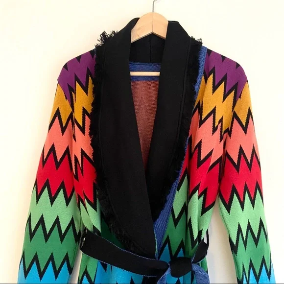 Regino Bella Chevron Knit Cardigan